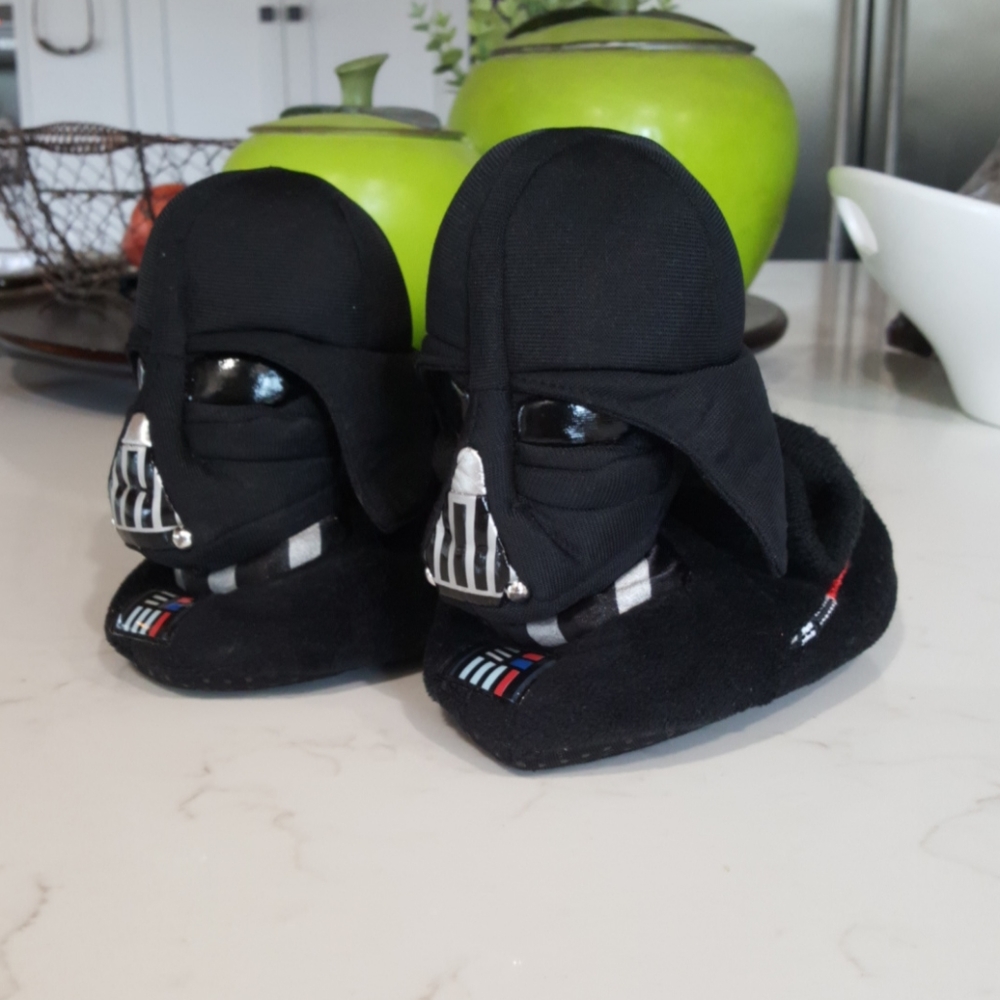 Toddler Darth Vader house shoes
